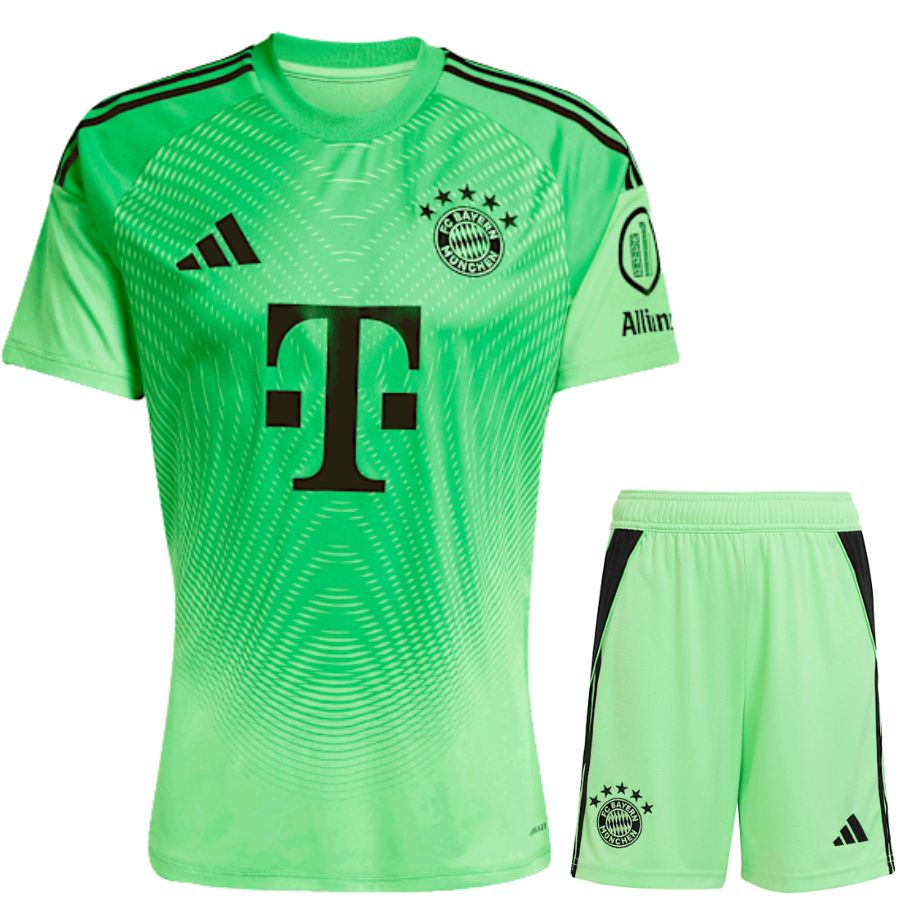 Maillot Bayern Munich Kit Enfant Gardien Domicile 2025 2026 Vert | Foot Sport