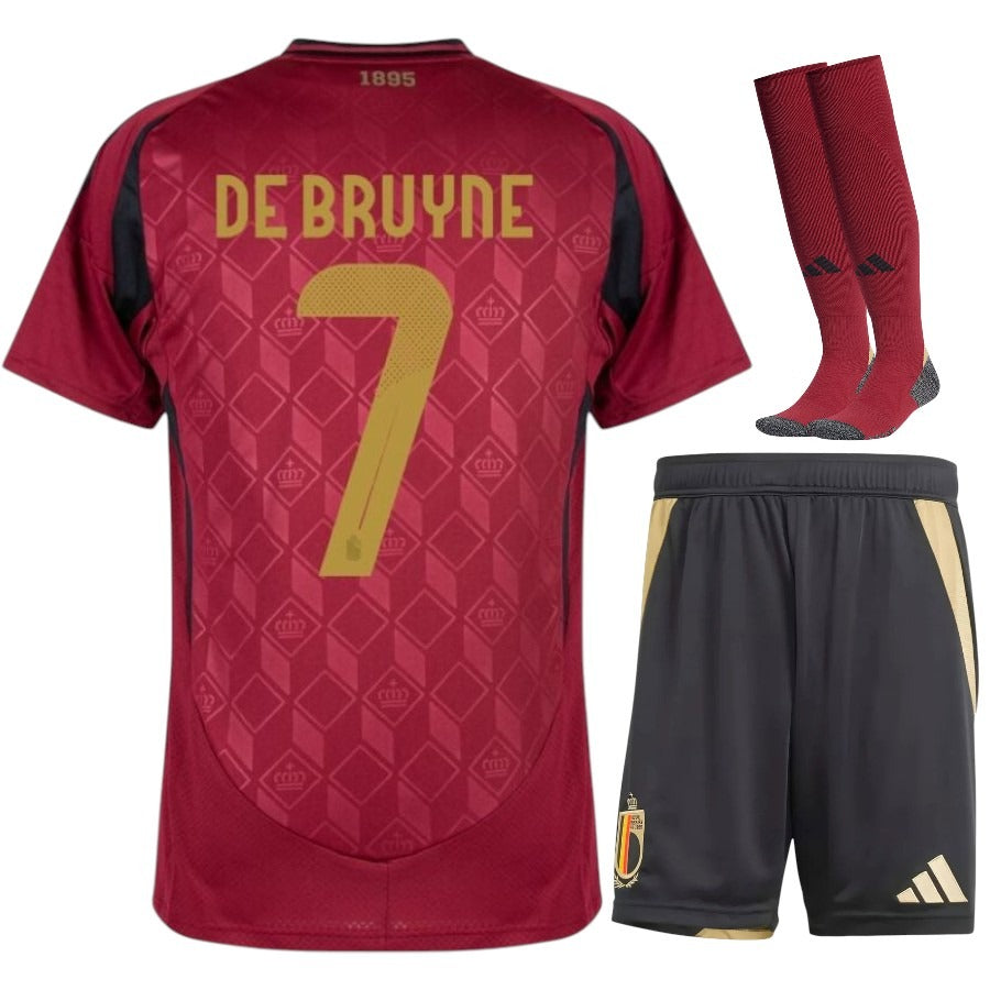 Maillot Belgique De Bruyne Enfant Domicile 2025 2026