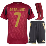 Maillot Belgique De Bruyne Enfant Domicile 2025 2026 1
