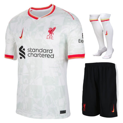 Maillot Kit Enfant Third Liverpool 2024 2025 Blanc | Foot Sport