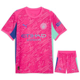 Maillot Kit Enfant Manchester City Domicile Gardien 2025 2026 Rose | Foot Sport 1