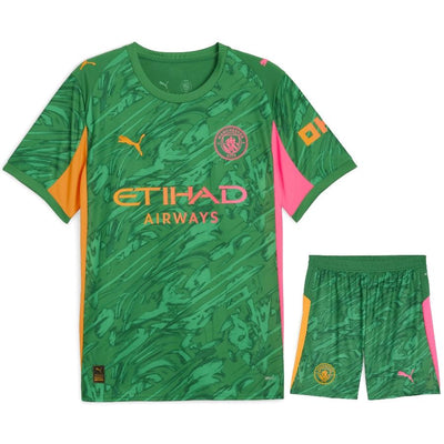 Maillot Kit Enfant Manchester City Domicile Gardien 2025 2026 Vert | Foot Sport