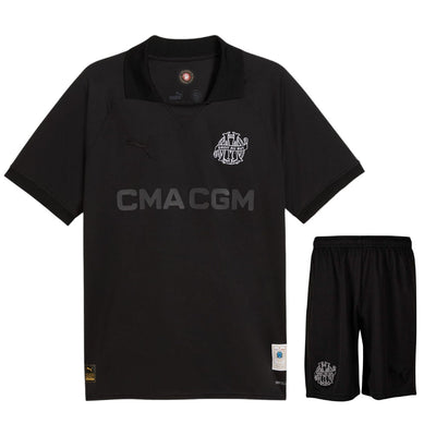 Maillot Kit Enfant Marseille 125 ans 2024 2025 Noir | Foot Sport