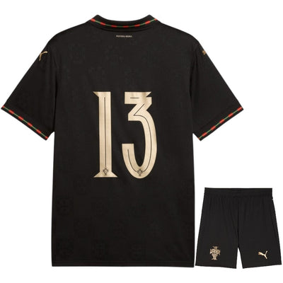 Maillot Portugal Enfant Kit 2025 2026 Edition Speciale Eusebio Noir