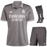 Maillot Mbappe Real Madrid Kit Enfant Third 2024 2025 Noir 2