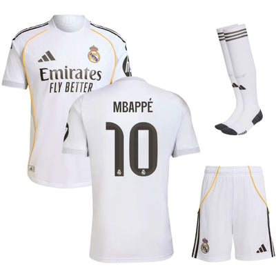 Maillot Kit Enfant Mbappe Real Madrid Domicile 2025 2026 | Foot Sport
