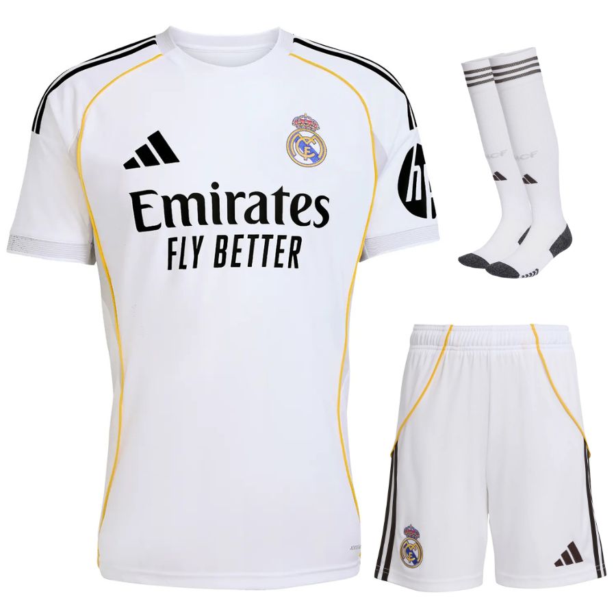 Maillot Kit Enfant Real Madrid Domicile 2025 2026 | Foot Sport