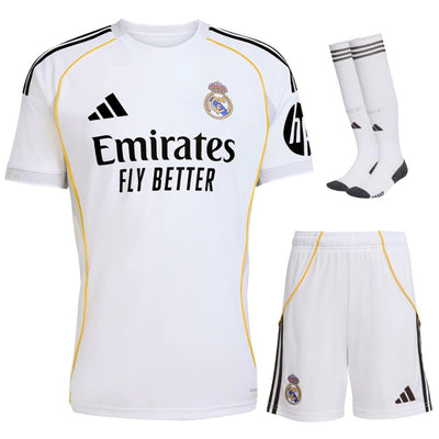 Maillot Kit Enfant Real Madrid Domicile 2025 2026 | Foot Sport