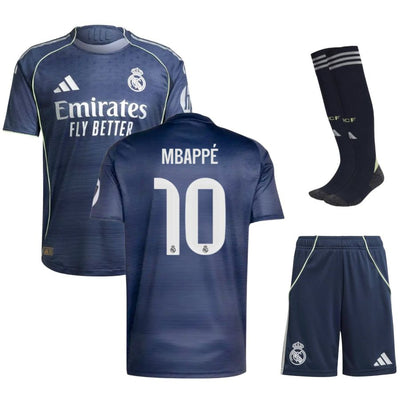 Maillot Kit Enfant Mbappe Real Madrid Exterieur 2025 2026 | Foot Sport