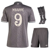 Maillot Mbappe Real Madrid Kit Enfant Third 2024 2025 Noir 1