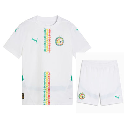 Maillot Kit Enfant Senegal Domicile 2025 2026 Blanc | Foot Sport