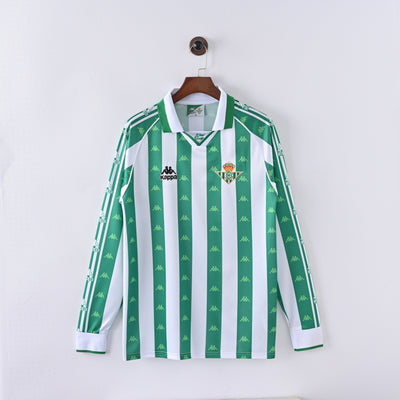 Maillot Manches Longues Betis Seville Retro Vintage 1996-1997 Domicile Homme