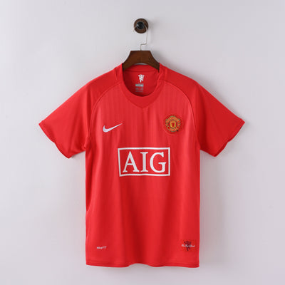 Maillot Manchester United Retro Vintage 2007-2008 Domicile Homme | Foot Sport