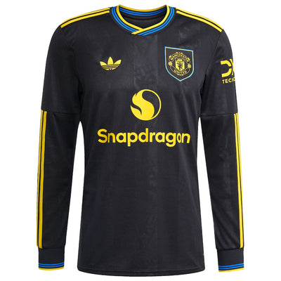 Maillot Manches Longues Manchester United Third Homme 2025 2026 Noir | Foot Sport