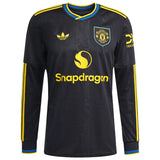 Maillot Manches Longues Manchester United Third Homme 2025 2026 Noir | Foot Sport 1