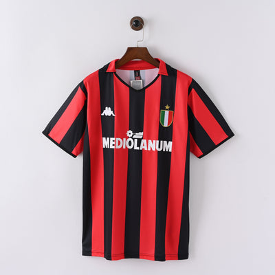 Maillot Milan AC Retro Vintage 1988-1989 Domicile Homme