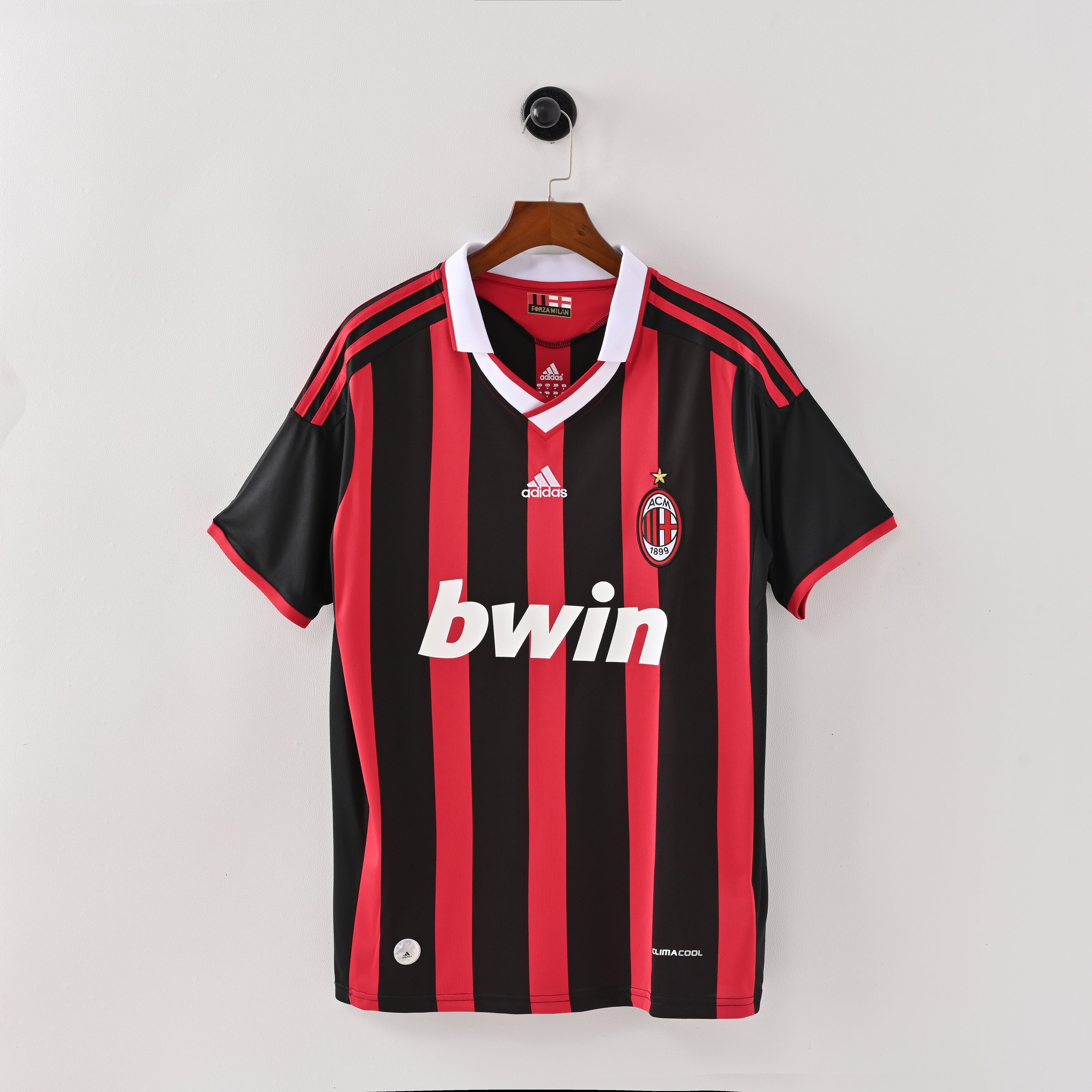 Maillot Milan AC Retro Vintage 2009-2010 Domicile Homme