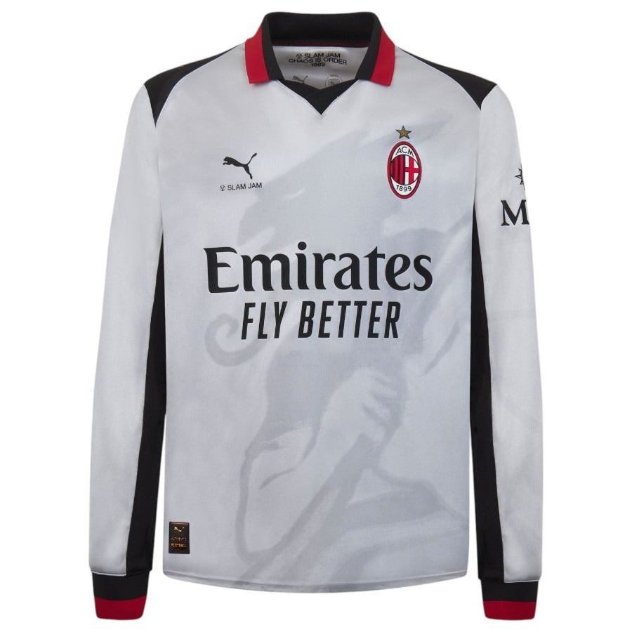 Maillot AC Milan Manches Longues Slam Jam Fourth Argent Homme 2025 2026