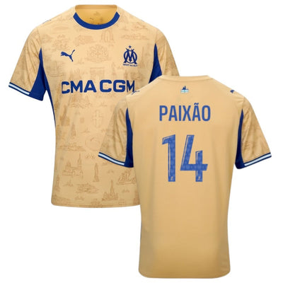 Maillot Marseille Paixao Or Fourth Homme 2025 2026