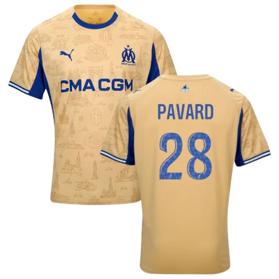 Maillot Marseille Pavard Or Fourth Homme 2025 2026
