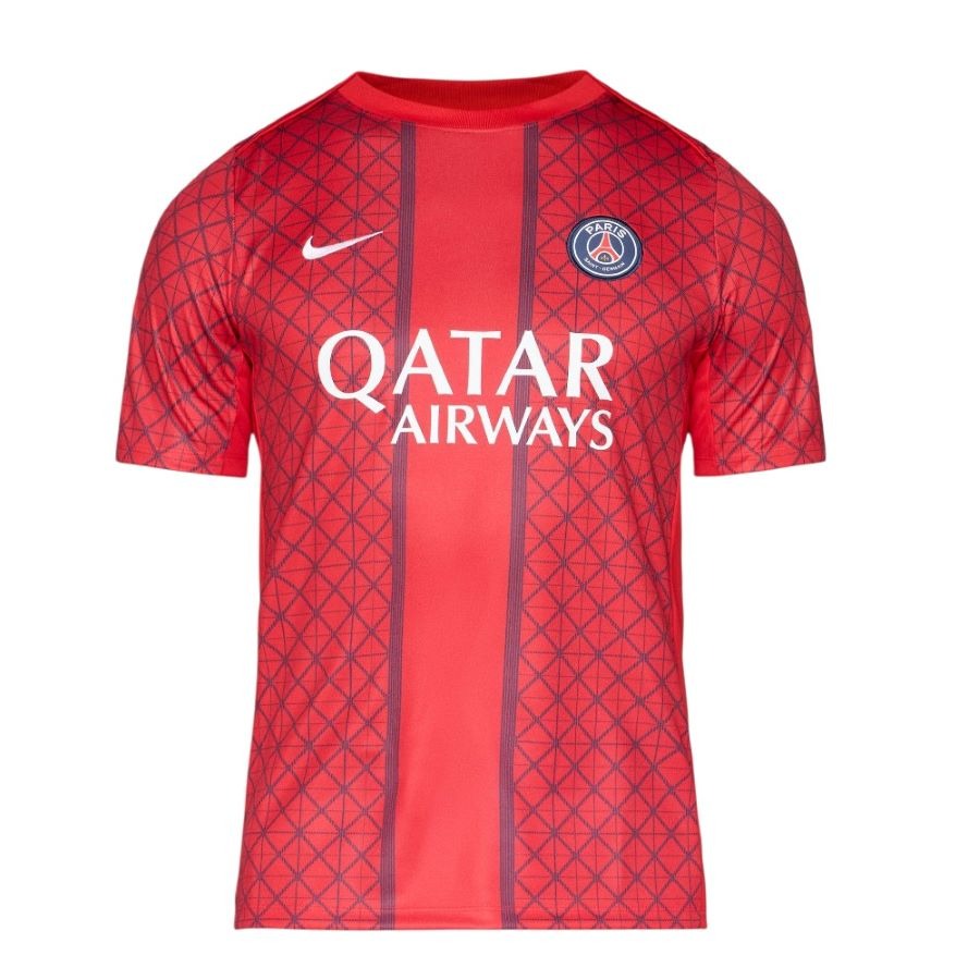 Maillot Training PSG 2025 2026 Homme/Enfant Rouge | Foot Sport