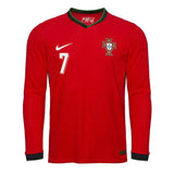 Maillot Portugal Ronaldo Domicile Manches Longues 2024 2025 Homme 2