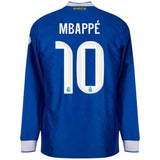 Maillot Mbappe Real Madrid Third Manches Longues Bleu Homme 2025 2026 1