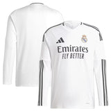Maillot Real Madrid Manches Longues Homme Blanc 2024 2025 | Foot Sport 3