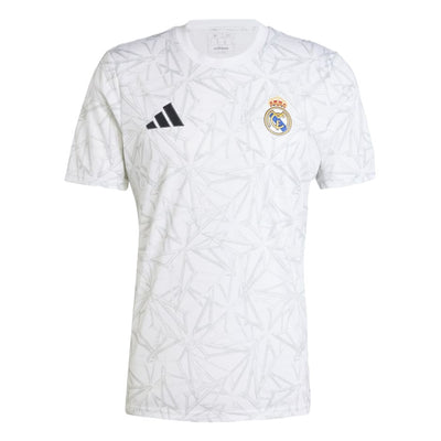 Maillot Pre Match Training Real Madrid Blanc Homme/Enfant 2024 2025 | Foot Sport