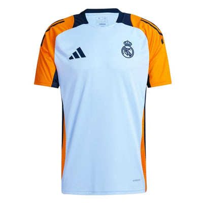 Maillot Pre Match Training Real Madrid Bleu Clair Homme/Enfant 2024 2025 | Foot Sport