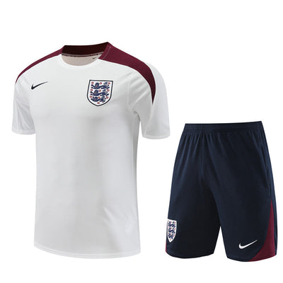 Maillot/Short entraînement Angleterre Blanc 2024 2025 | Foot Sport