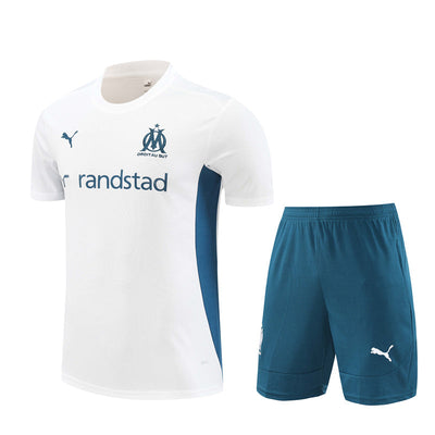 Maillot/Short entraînement Marseille Blanc 2024/25 | Foot Sport