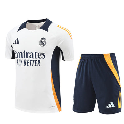 Maillot Training Real Madrid Blanc Bleu Homme/Enfant 2024-2025 | Foot Sport