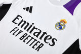 Maillot Training Real Madrid Blanc Violet Homme/Enfant 2024-2025 3