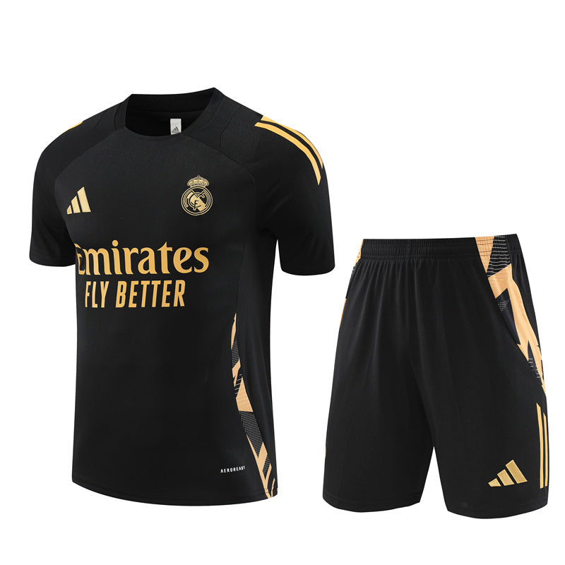 Maillot Training Real Madrid Noir Or Homme/Enfant 2024-2025 | Foot Sport