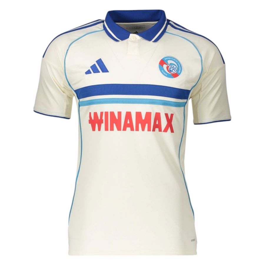 Maillot Strasbourg Exterieur Homme 2025 2026 Blanc | Foot Sport