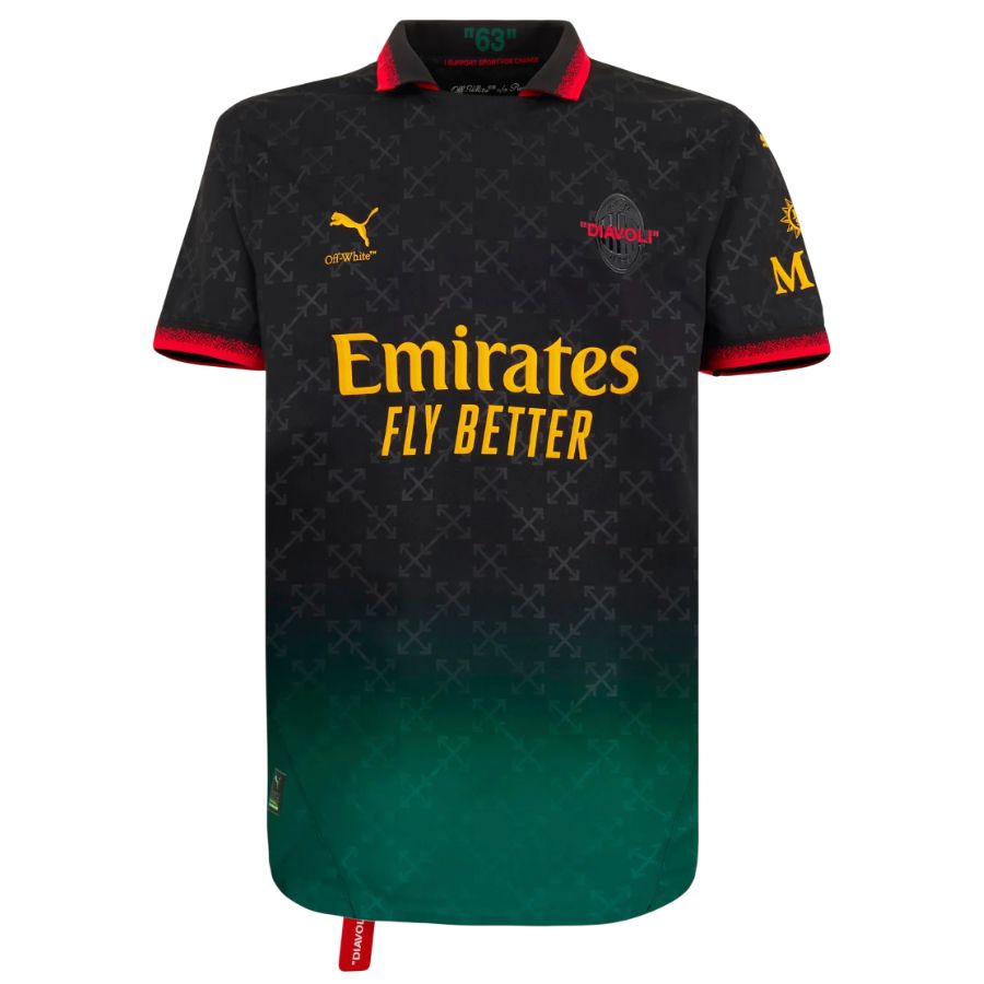 Maillot Milan AC Fourth Off-White Homme 2024 2025 Noir | Foot Sport