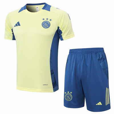 Ensemble Maillot Short Ajax Amsterdam Homme/Enfant 2024 2025 Jaune