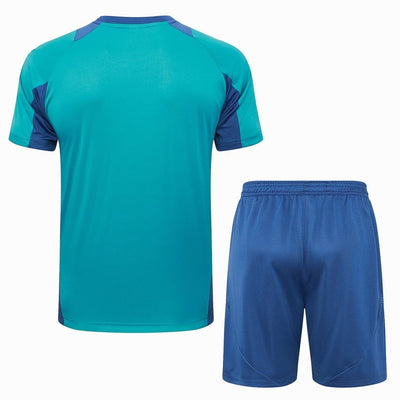 Ensemble Maillot Short Ajax Amsterdam Homme/Enfant 2024 2025 Bleu Ocean