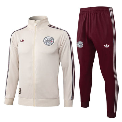 Survetement Ajax Amsterdam Veste Homme/Enfant 2025 2026 Beige
