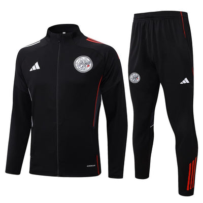 Survetement Ajax Amsterdam Veste Homme/Enfant 2025 2026 Noir Sombre