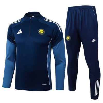 Survetement Al Nassr Veste Homme/Enfant 2025 2026 Bleu Sombre