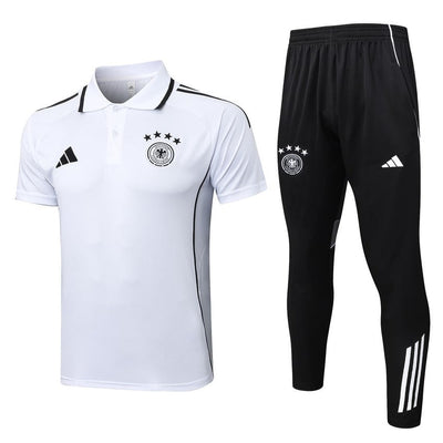 Polo Allemagne Homme 2025 2026 Blanc Noir