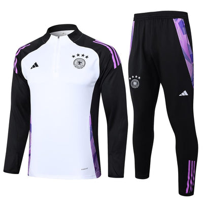 Survetement Allemagne Training Homme/Enfant 2024 2025 Blanc Violet