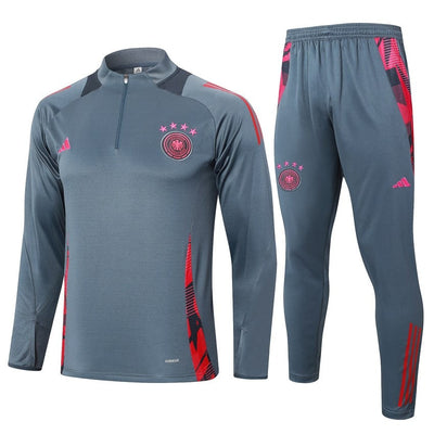 Survetement Allemagne Training Homme/Enfant 2024 2025 Gris