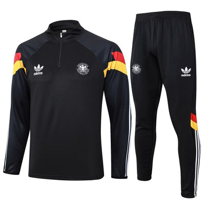 Survetement Allemagne Training Homme/Enfant 2024 2025 Noir Foncé
