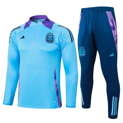Survetement Argentine Training Homme/Enfant 2024 2025 Bleu Ciel