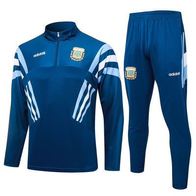 Survetement Argentine Training Homme/Enfant 2024 2025 Bleu Foncé