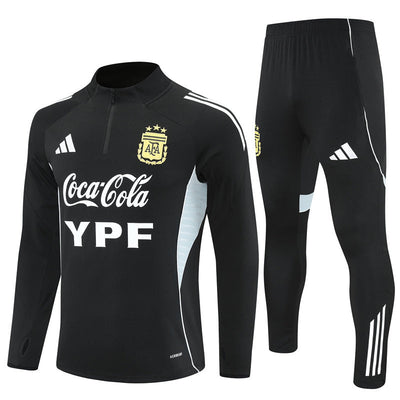 Survetement Argentine Training Homme/Enfant 2025 2026 Noir