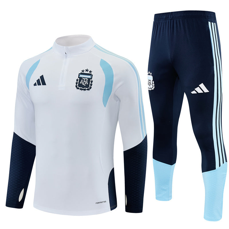 Survetement Argentine Training Homme/Enfant 2026 2027 Blanc